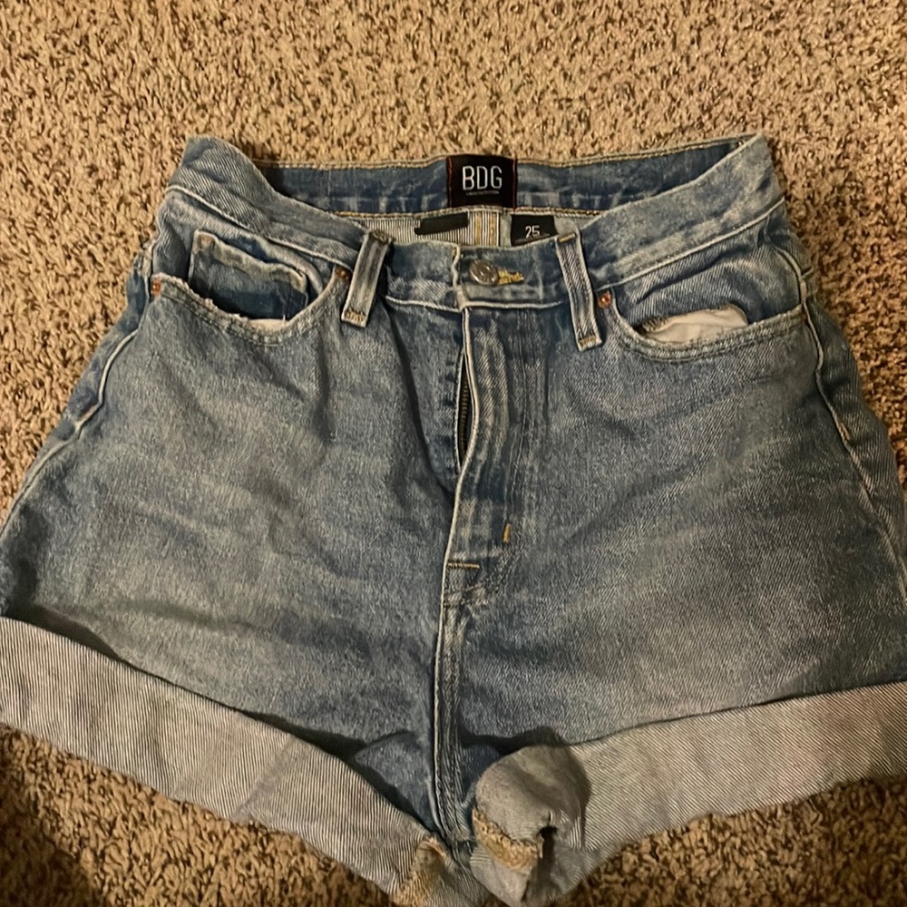 BDG Mom Rise denim shorts